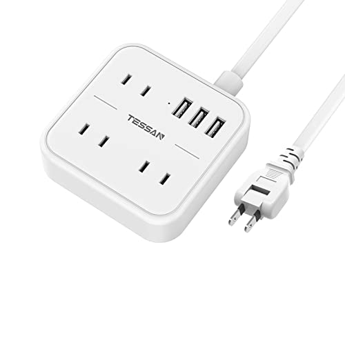 TESSAN 延長コード usb コンセント 電源タップ usb付き 3個AC口 3つUSBポート 小型 テーブルタップ oaタップ 蛸足コンセ TESSAN 延長コード usb コンセント 電源タップ usb付き 3個AC口 3つUSBポート 小型 テーブルタップ oaタップ 蛸足コンセ