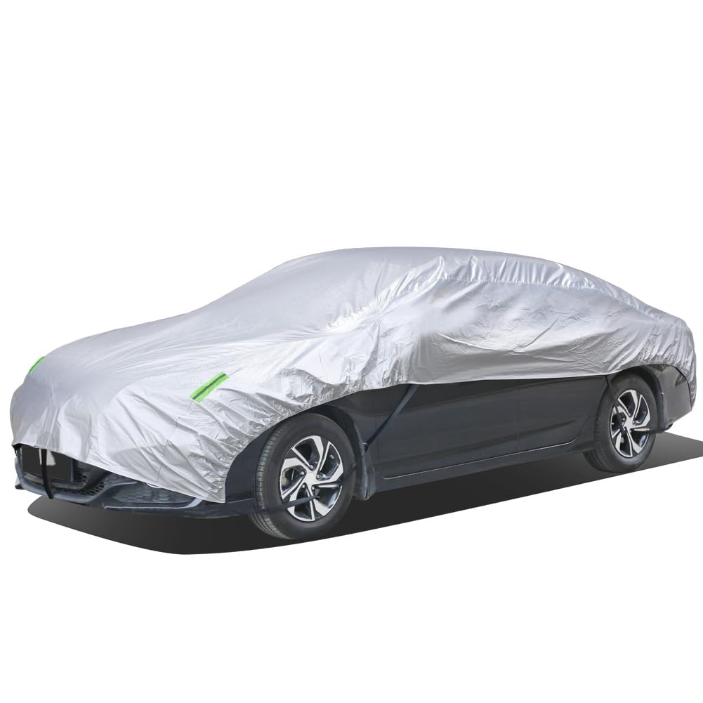 Rakuten - ANBEN 車カバー ハーフ ボディカバー カーカバー 裏起毛タイプ 自動車カバー ハーフカバー 防水防塵日焼け防止 四季対応 SUV/セダン