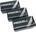 DURACELLPROCELL デュラセル プロセル 9V電池 エフェクター/楽器用アルカリ電池 3個セット DP-9V-3pcs