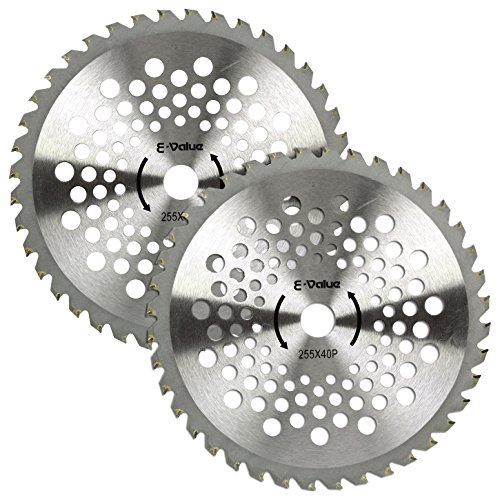 イーバリュー(E-Value) 軽量タイプチップソー 草刈り用 2枚組 255mm 25cc以上推奨 ETT-255mm×40P