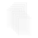 DARENYI 10枚セットアクリル板 1mm 透明 A5サイズ 高透明アクリルボード プラスチック板 保護フィルム付き 210mm x 148