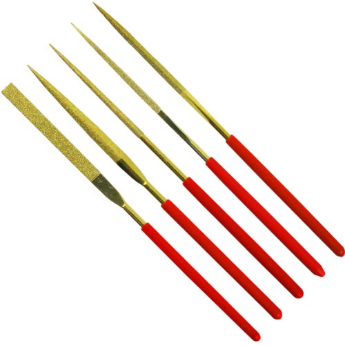 近与(KONYO) SUN UP ダイヤモンドヤスリ 5本組 チタンコーティング 140mm