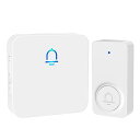 SECRUI ワイヤレスチャイム 玄関チャイム インターホン ワイヤレス 工事不要 電池式 防水ドアベル 呼び鈴 7色提示led 32曲 5段階