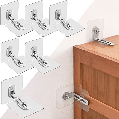 Goreson 家具転倒防止 6本セット 強力タイプ 穴開け不要 転倒防止器具 地震対策 家具転倒防止 棚 など対応 防災グッズ 家具固定用 落