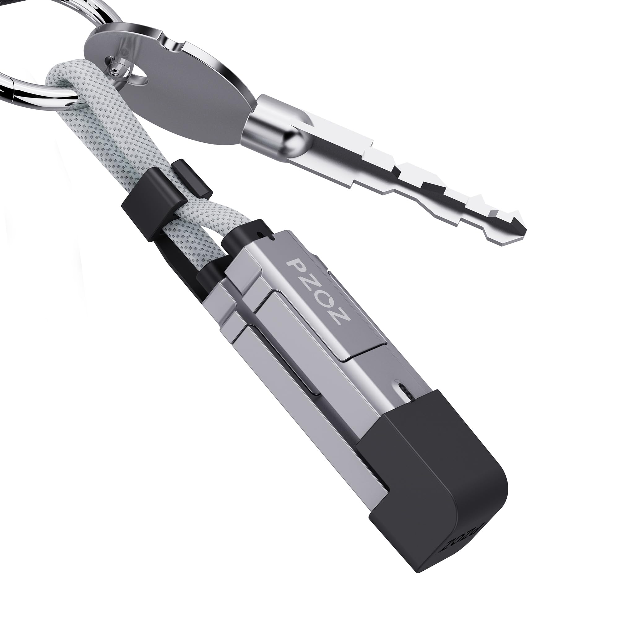 PZOZ マルチ充電ケーブル 4in1 LEDディスプレイ 140W マルチケーブル USB C to A/タイプc to ライトニング/USB
