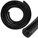 LUYING ワイヤハーネス保護スリーブ 長さ約3M 直径13mm 編組ケーブルカバー 保護スリーブ ケーブルカバー 配線カバー DIY切断 絶