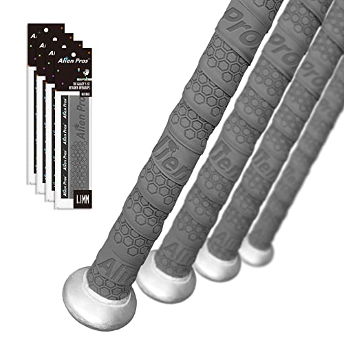 Alien Pros野球用バットグリップテープ（4グリップ）? 1.1 mmプレカット、プロのバットテープ?古い野球用バットグリップの代替品?バ