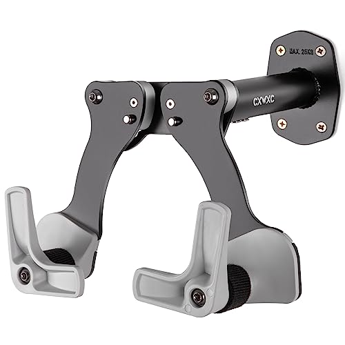 CXWXC バイクハンガー 自転車 壁掛け フック 横置き 室内用 ロードバイク スタンド 耐荷重25kg ディスプレイスタンド スチール製 (