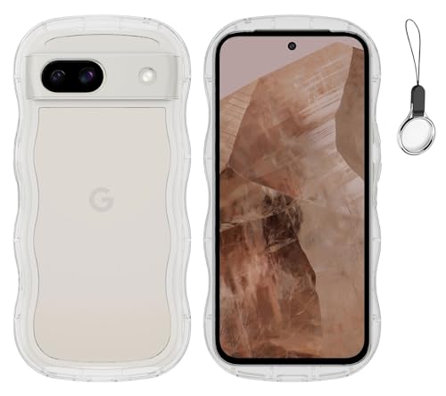 Rakuten - HILEGENER Google Pixel 8A かわいい ケース うねうね 耐衝撃 グーグル ピクセル8A 6.1インチ用滑り止め スマホケ