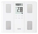 タニタ 体重計 体組成計 50g 日本製 ホワイト BC-331 WH ダブル液晶採用でわかりやすく見やすい 立掛け収納OK