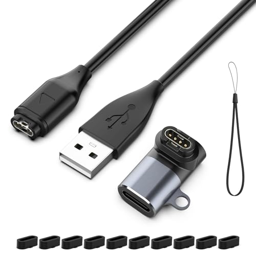 Hianjoo Garmin対応変換アダプター ガーミン対応充電ケーブル 急速充電 [L型Type-C用プラグ変換 1個 + USB 充電器 1 Hianjoo Garmin対応変換アダプター ガーミン対応充電ケーブル 急速充電 [L型Type-C用プラグ変換 1個 + USB 充電器 1