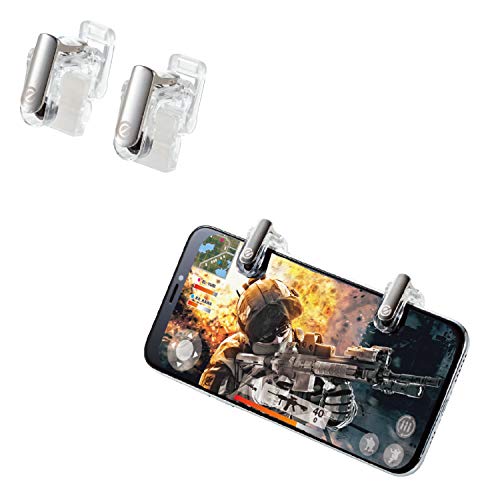 エレコム 荒野行動 PUBGMobile スマホ用ゲームコントローラー 射撃ボタン 2ボタン分離型 4.0~6.5インチ iPhone/Andr エレコム 荒野行動 PUBGMobile スマホ用ゲームコントローラー 射撃ボタン 2ボタン分離型 4.0~6.5インチ iPhone/Andr