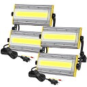 shineshare LED投光器 屋外 100W 作業灯 1750W相当 16500LM コンセント式 超薄型 防犯 玄関ライト 昼白色 80