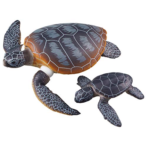 タカラトミー アニア AS-20 アオウミガメ親子 (水に浮くVer.) 動物 恐竜 おもちゃ 3歳以上