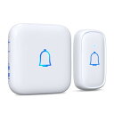 Otoori ワイヤレスチャイム 玄関チャイム IP66防水防塵 送信機電池式 配線不要 300M無線範囲 受信機コンセント 音と光で呼び出し