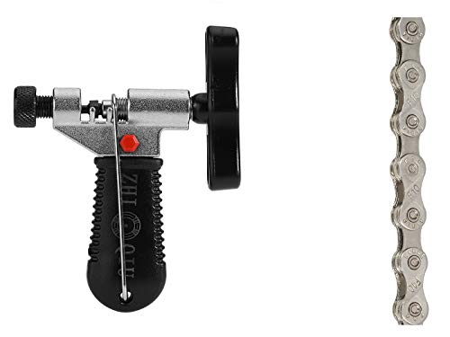 FSC変速自転車用チェーン、10速、20速、30速通用、116L型番：F10 (チェーン修理ツール+シルバーチェーン)