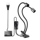 Luxvista クリップ e26 2灯式 電球ソケット スイッチ付き デスクライト LED電球 卓上スタンド 植物育成ライト用 角度調整 36
