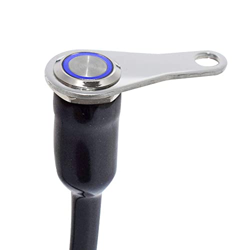 オートバイハンドルバースイッチ ATVバイク 12V LED ヘッドライトフォグライトスイッチ 防水 過負荷保護 ブルー