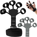 RUITING ハンドグリップ フィンガートレーナー 指トレーニング 握力 6つの抵抗調節 6.6-21LB 握る器具 指運動者キット 指の強化