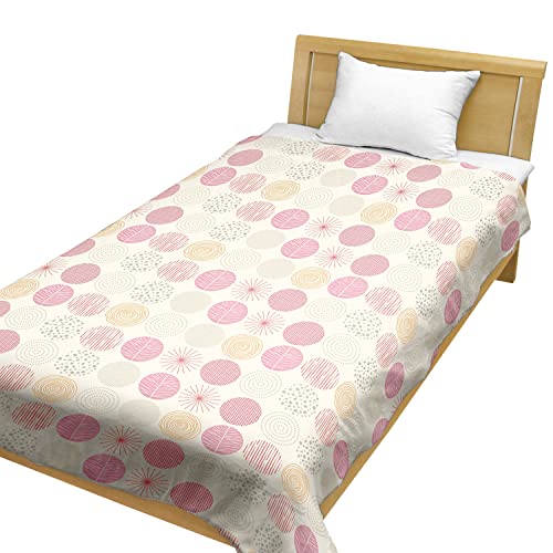 メリーナイト 肌布団カバー ガーゼ 「ナチュラルドット」 ピンク シングル 約140×190cm 綿100% ふんわりやさしい肌触り 吸水性 通