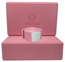 Teeyar ヨガブロック(ヨガぶろっく) 2個セット 難しいポーズの補助に! 本当の高密度220g (23x15x7.2cm)と 184cm