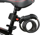 ENGG バイク コンビネーションロック ダイヤルロック ワイヤーロック 自転車ロック 長1200/1500mm 横断面直径12mm 5桁 防盗