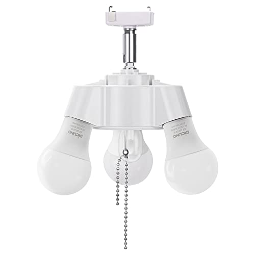 Other - DiCUNO E26 ペンダントソケット 3灯用 LED電球付き 引き掛けシーリング用 ソケット 天井照明 超長い65cmチェーン付き E26