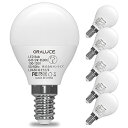 ORALUCE LED電球 E12 口金 40W相当 昼光色 6500k 5W 450lm 220度広配光 高演色 小型電球 密閉器具対応 調光(3)