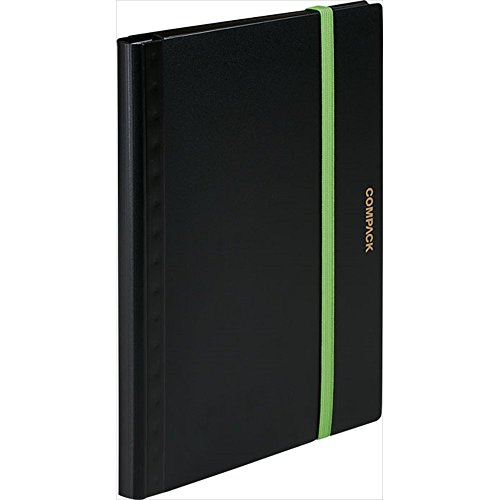 キングジム クリアファイル A4 二つ折り コンパック 黒 5894Sクロ