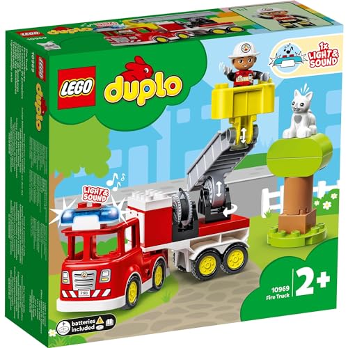 ルミナスエイト 楽天市場店のレゴ(LEGO) デュプロ デュプロのまち はしご車 おもちゃ 玩具 プレゼント 誕生日 ブロック 知育 クリスマス 男の子 女の子 子供 1歳｜アングル2