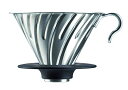 HARIO(ハリオ) V60メタルドリッパー 食洗機対応 シルバー 1-4杯用 日本製 VDM-02HSV