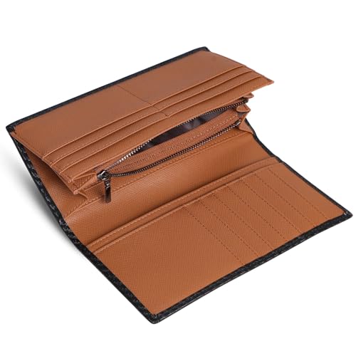 [ジー エス ジー] 二つ折り財布 メンズ 長財布 レザー 本革 大容量 薄いさいふ 皮 小銭入れ シンプル 男性 紳士用 おしゃれ 父の日 プ