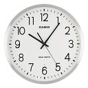 CASIO(カシオ) 掛け時計 電波時計 シルバー アナログ アルミ枠 夜間秒針停止 IQ-2100J-8JF