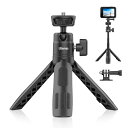 Ulanzi M12 ミニ三脚 カメラ三脚 3段伸縮 自撮り棒 卓上三脚 Gopro用マウント付き 360度回転 自由雲台 1/4ネジ穴 持ち運