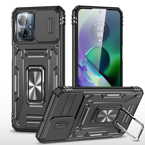 Taosan moto g64 5G / moto g64y 5G 用 ケース リング付き TPU+PC 二層構造 耐衝撃 軽量 360度回転