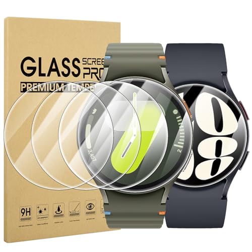 Suoman4枚入りfor Samsung Galaxy Watch 7/6/5/4 44mm ガラス フィルム 9H高硬度保護 貼り直し可 G