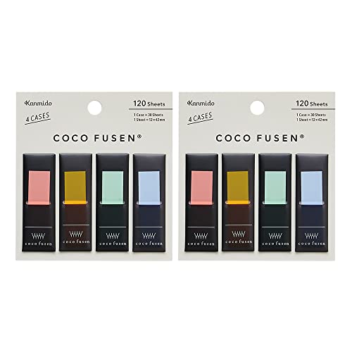 カンミ堂 ふせん ココフセン COLOR 2個セット レッド(クロケース) CF-1003 AZ