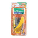 マックス ホッチキス サクリキッズ 20枚とじ 予備針100本収納 イエロー HD-10NLCK/Y