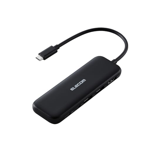 エレコム USB-C ハブ ドッキングステーション 5in1 100W PD対応 HDMI 4K30Hz 高速データ転送 5Gbps ブラック