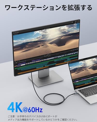 SUNGUY 240W USB C to C ケーブル 2M PD超高速充電タイプC ケーブル 20Gbps高速データ転送 4K@60Hz映像出