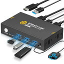 「2024版」KEBENES USB3.0 KVMスイッチ、2台のPCを1台のモニターに接続、4K@60Hz解像度、HDMI KVM切替器 2入(2)