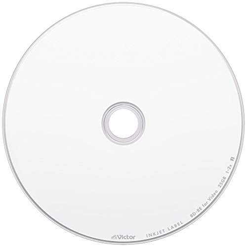 ルミナスエイト 楽天市場店のビクター Victor くり返し録画用 ブルーレイディスク BD-RE 25GB 20枚 ホワイトプリンタブル 片面1層 1-2倍速 VBE13｜アングル3