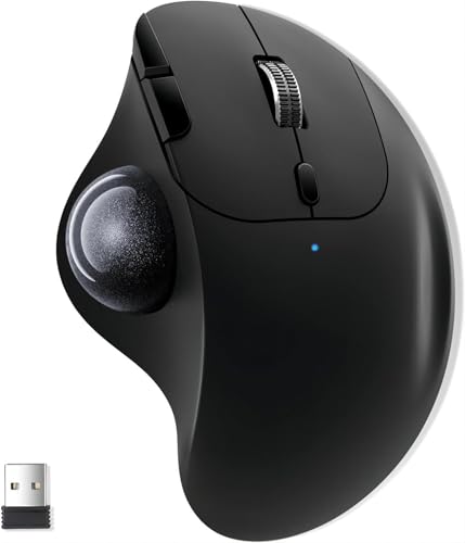 Ewin トラックボールマウス Bluetooth&2.4GHz両対応 3台同時接続 トラックボール NEWモデル ワイヤレス マウス 親指 静 Ewin トラックボールマウス Bluetooth&2.4GHz両対応 3台同時接続 トラックボール NEWモデル ワイヤレス マウス 親指 静