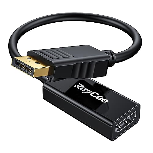 RayCue DisplayPort HDMI 変換アダプタ 4K ディスプレイポート hdmi ケーブル DP(PC) to HDMI(モニタ