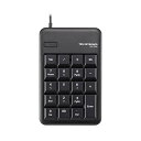 エレコム テンキー 有線 メンブレン Mサイズ USBポート付 1000万回高耐久 ブラック TK-TCM012BK(2)
