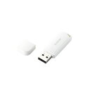 エレコム USBメモリ 8GB USB2.0 mac対応 ストラップホール付 ホワイト MF-HMU208GWH