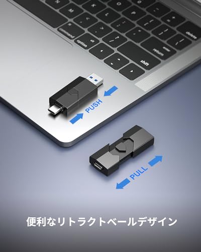 RAOYI USB���� 128GB Type C ��®ž���ǡ��� USB 3.0 �ե�å���ɥ饤�� 2IN1 USB���꡼128���� ����