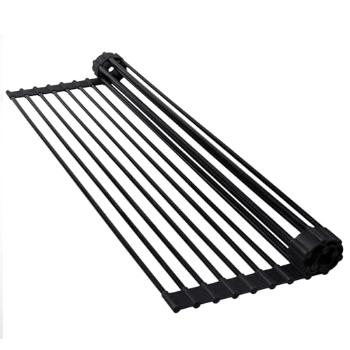 HEDONLEE 水切りラック シンク上 折りたたみ シリコン 43*33cm 折り畳み水切り 食器水切り 食器置き コンパクト 省スペース 錆