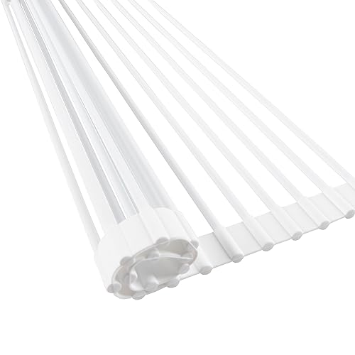 HEDONLEE 水切りラック シンク上 折りたたみ 43*33cm折り畳み水切り 食器水切り 食器置き コンパクト 省スペース シリコン 錆び