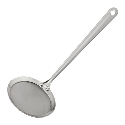 Rakuten - 下村企販 あく取り 名人 大 27.5cm 日本製 食洗機対応 持ち手が長い 手が熱くなりにくい アク カス揚げ 穴あきお玉 鍋 煮物 煮込み料
